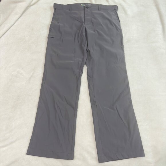 UB Tech Classic Fit 36X32 Gray Nylon Spandex Mens Pants With Zippered Pocket - Picture 12 of 15